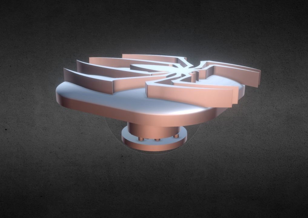 Spider Flat KeyCap 3D print model_5