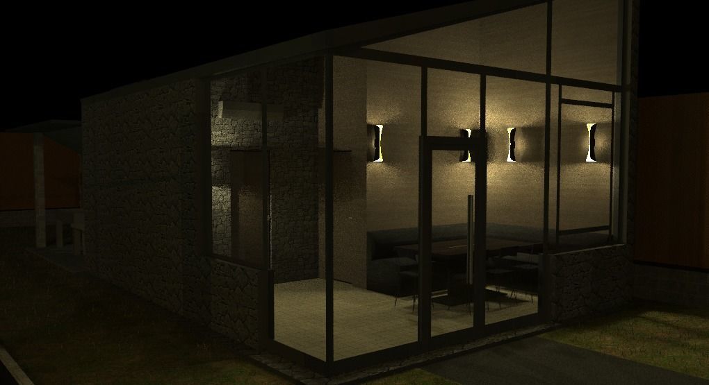 two-storey cottage 3D model_25