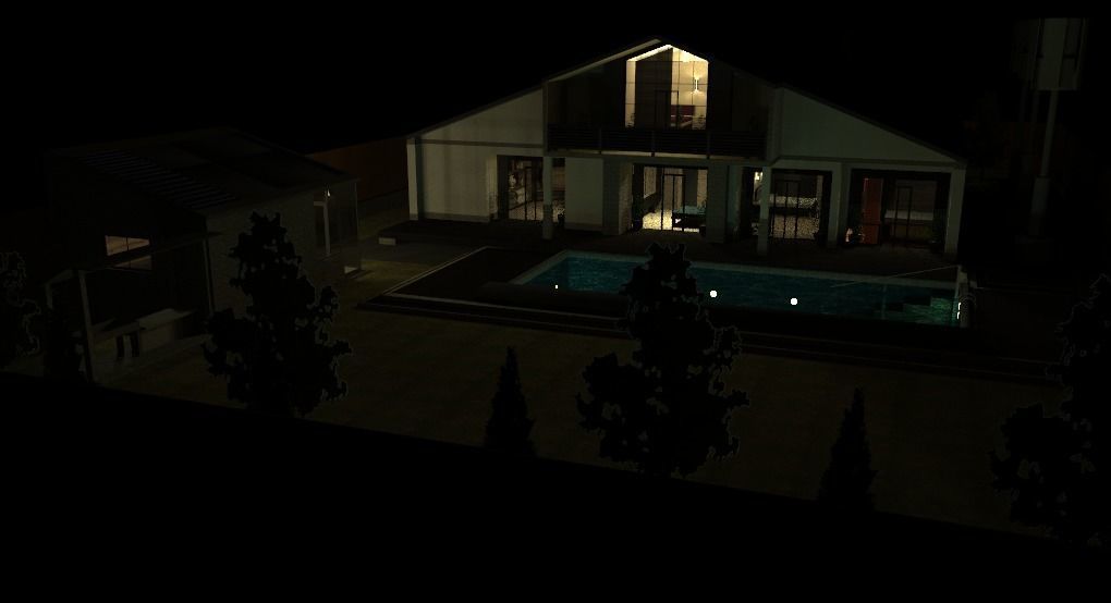 two-storey cottage 3D model_6