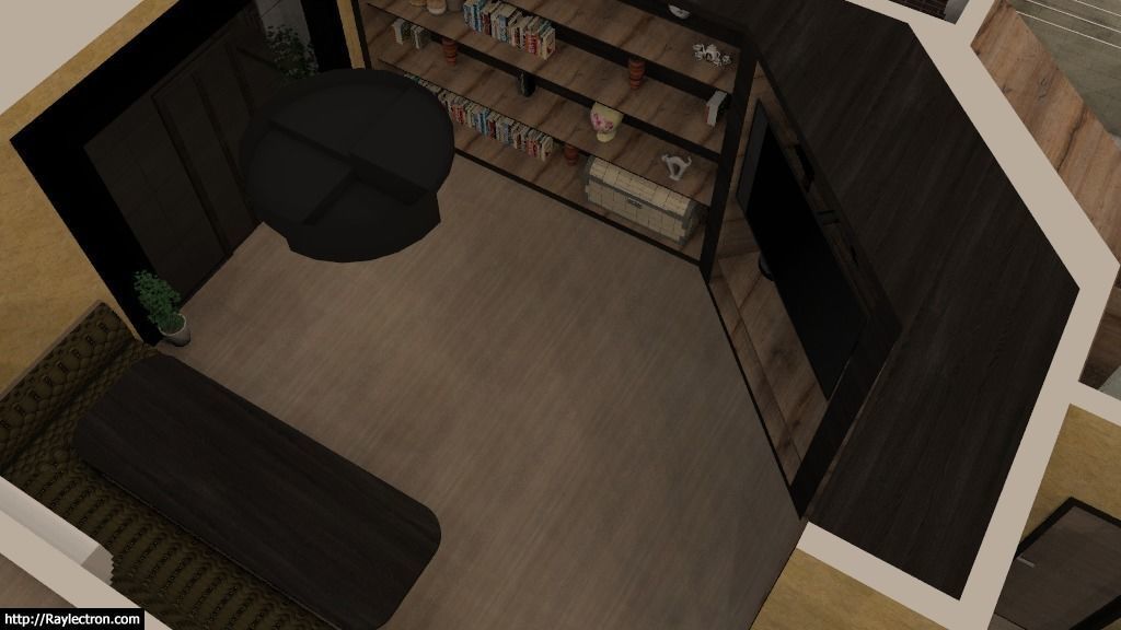 two-storey cottage 3D model_36