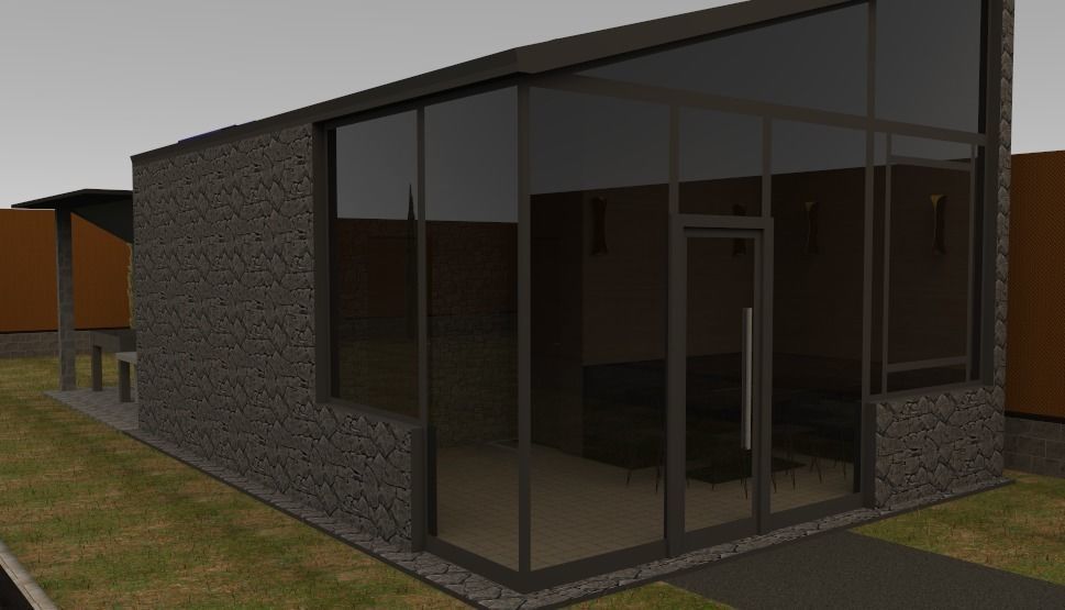 two-storey cottage 3D model_22