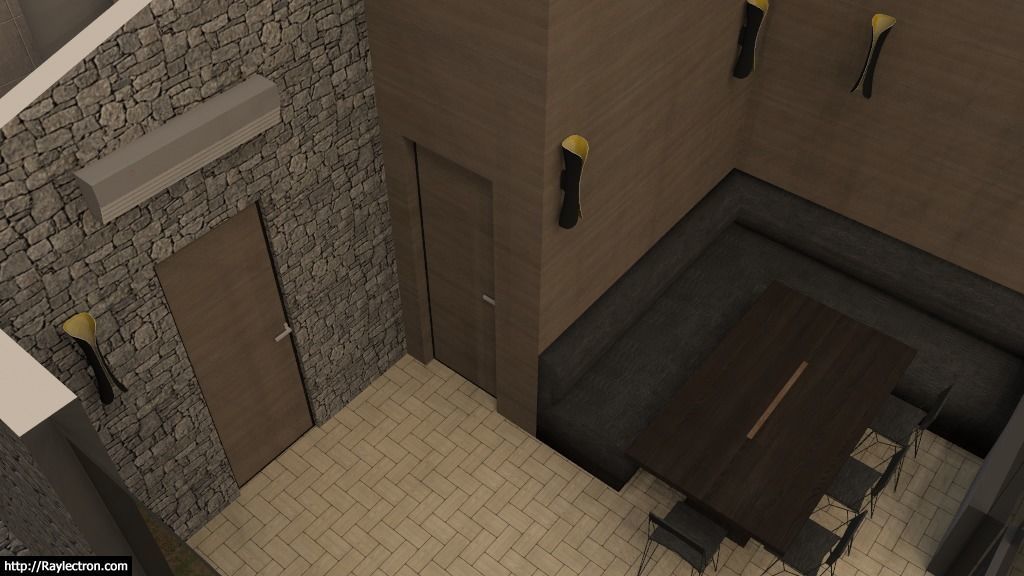 two-storey cottage 3D model_24