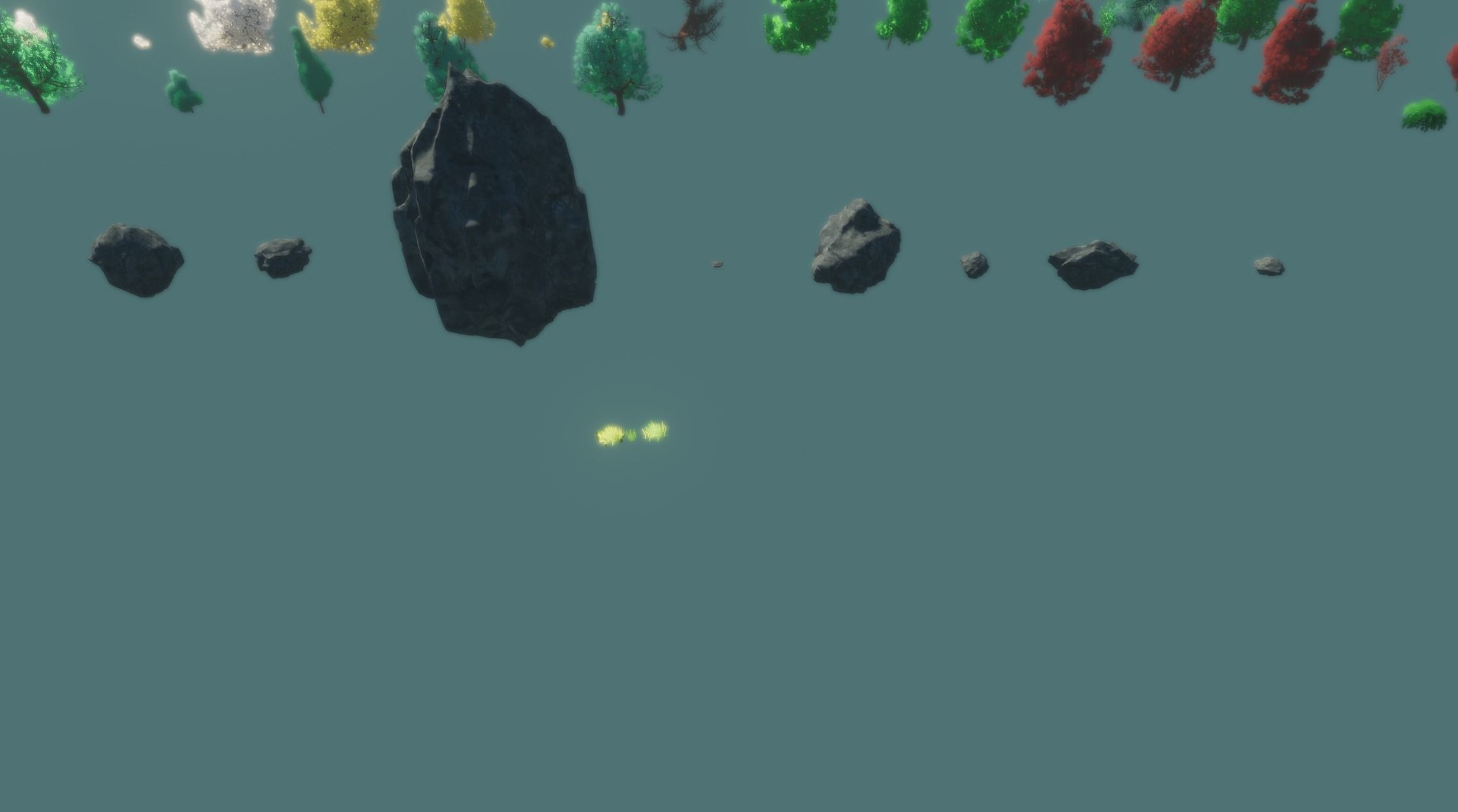 Stylized trees and rocks 3D model_7