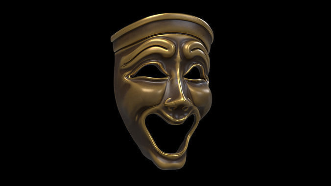 Comedy mask 3D model