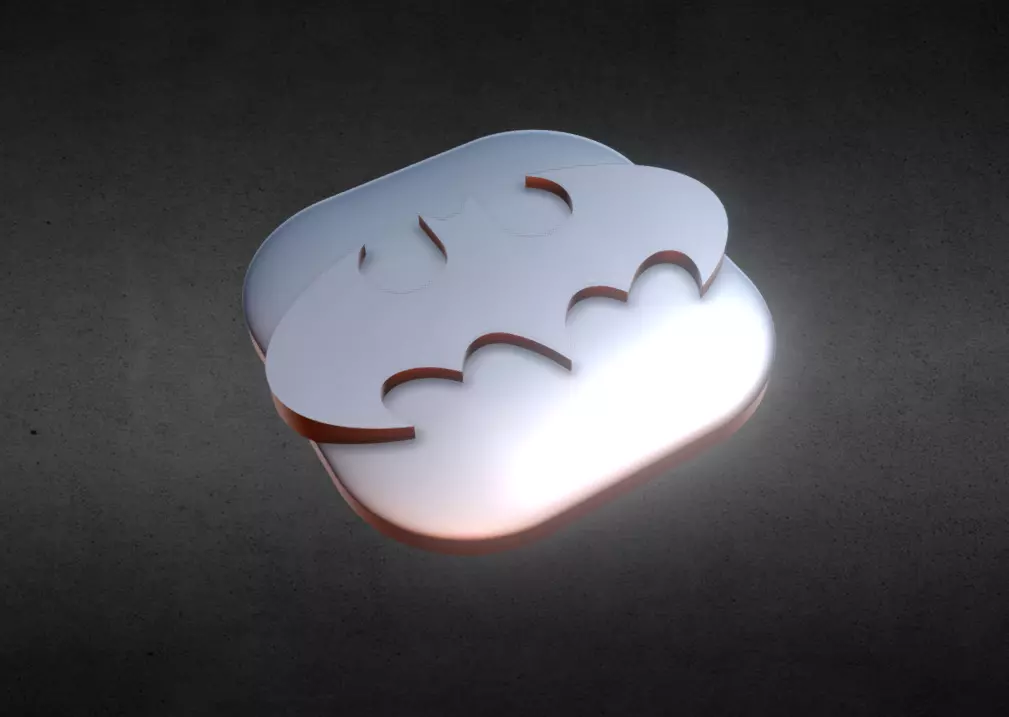 Batman Flat KeyCap 3D print model