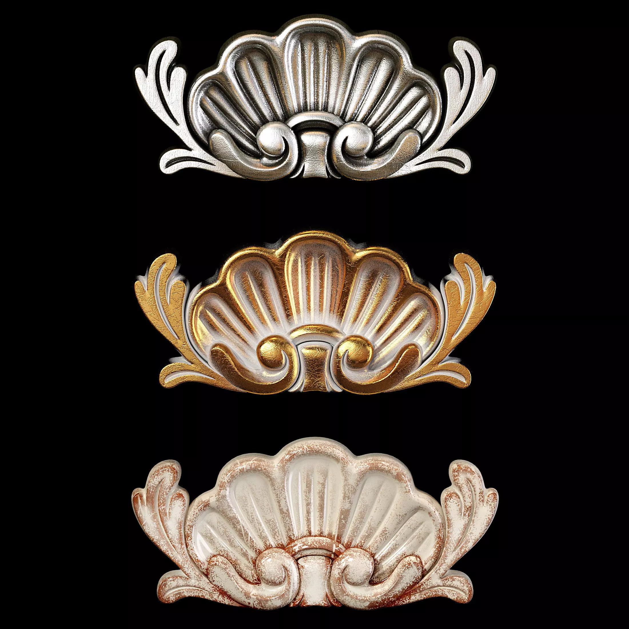 Classic carved 059 3D model_0