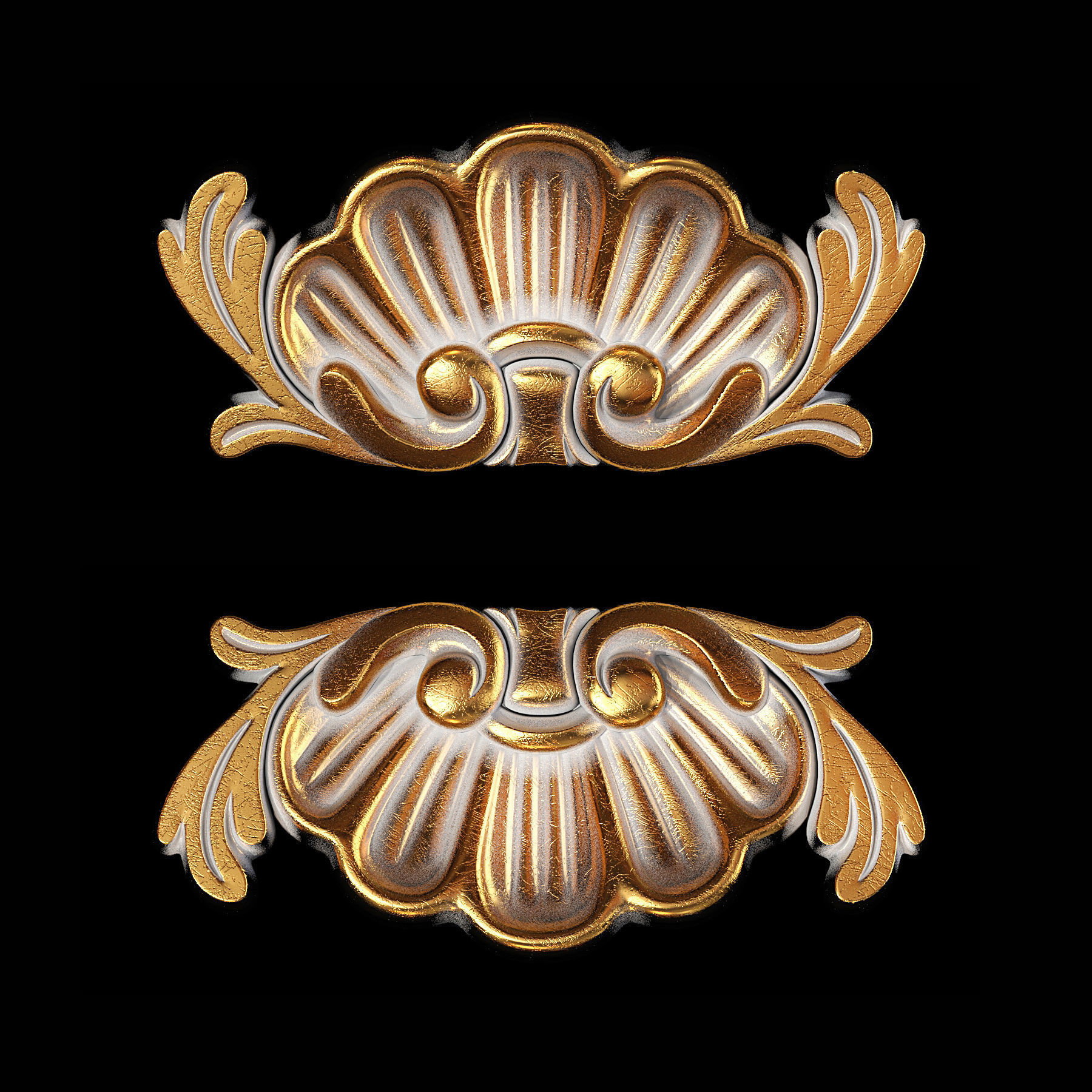 Classic carved 059 3D model_2