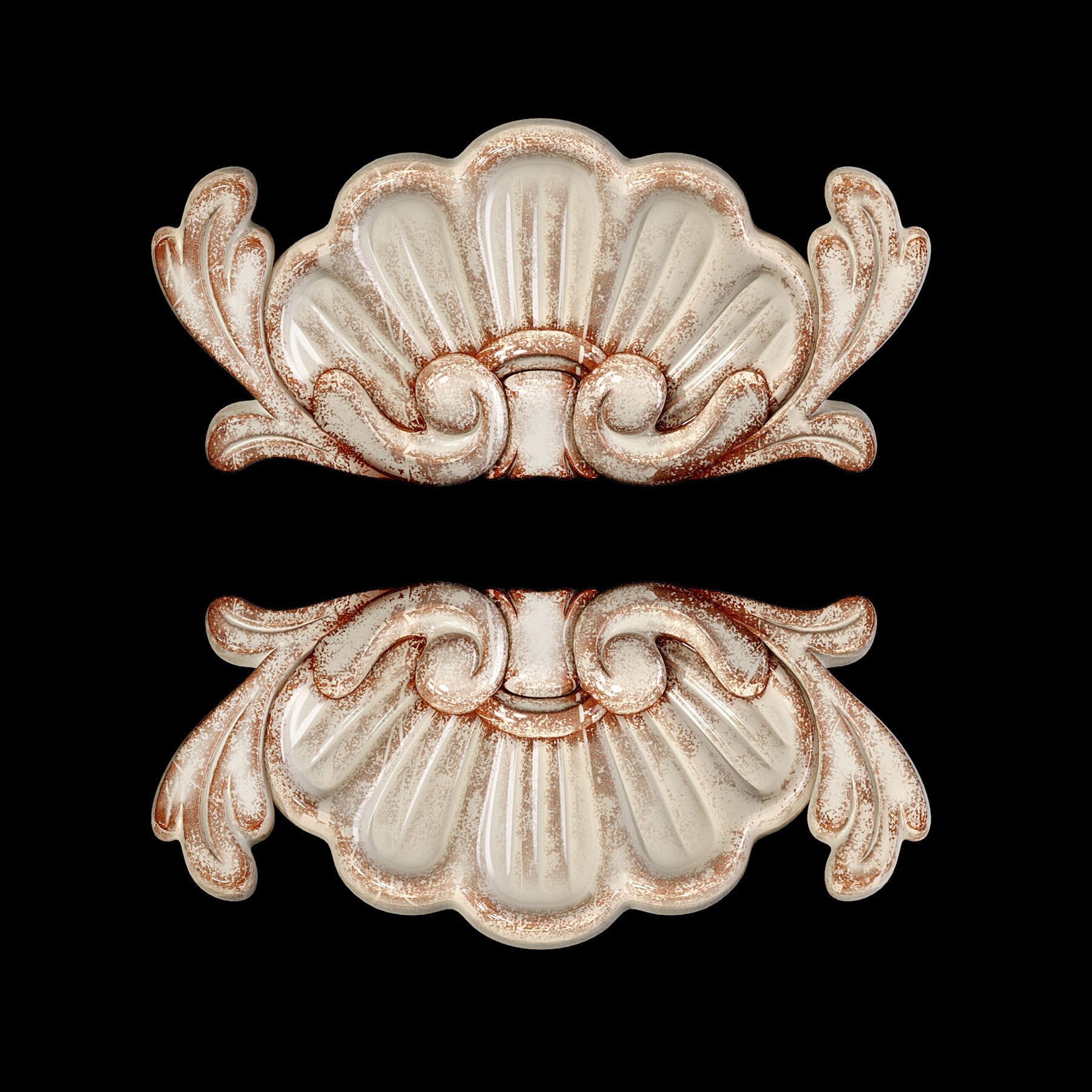 Classic carved 059 3D model_3