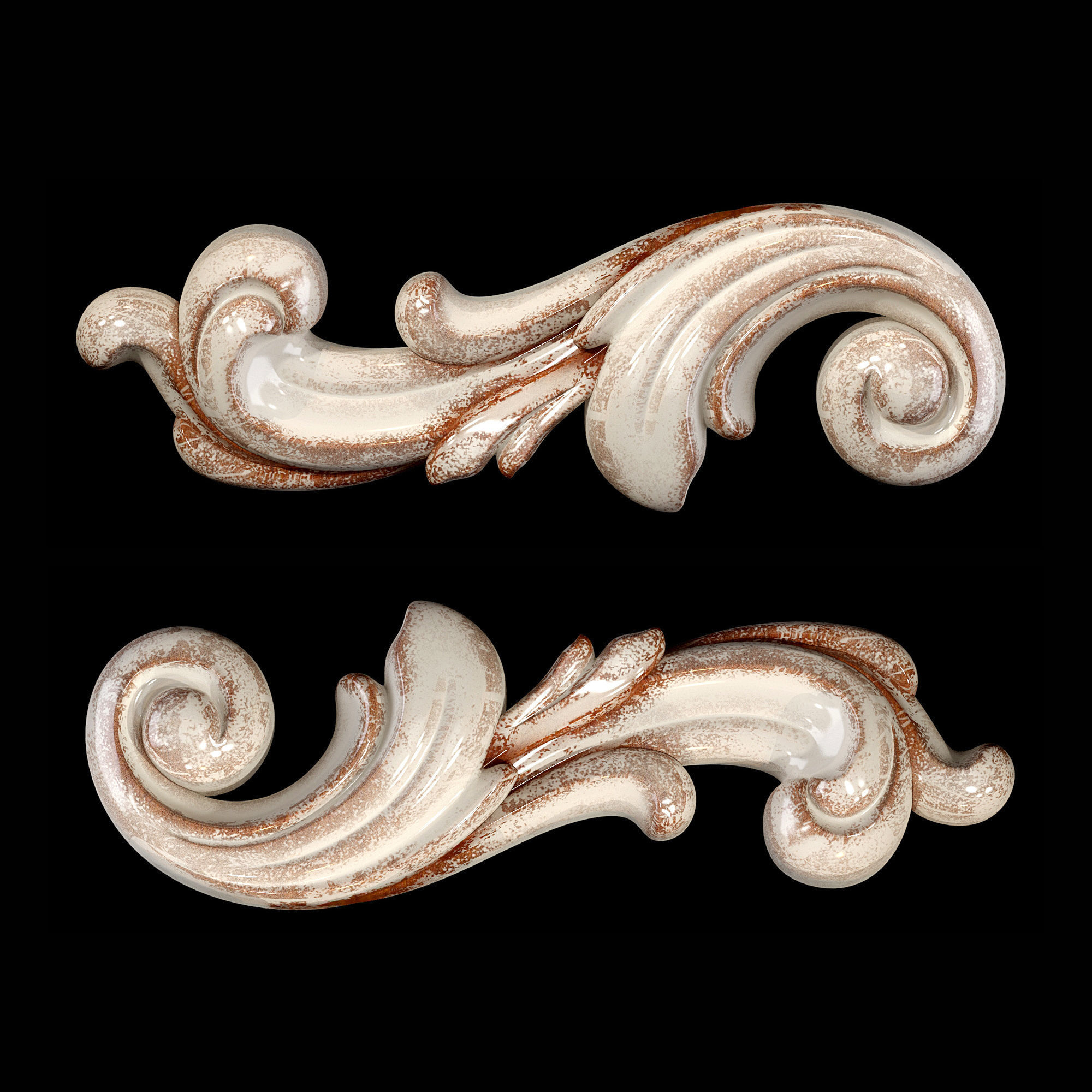 Classic carved 060 3D model_3