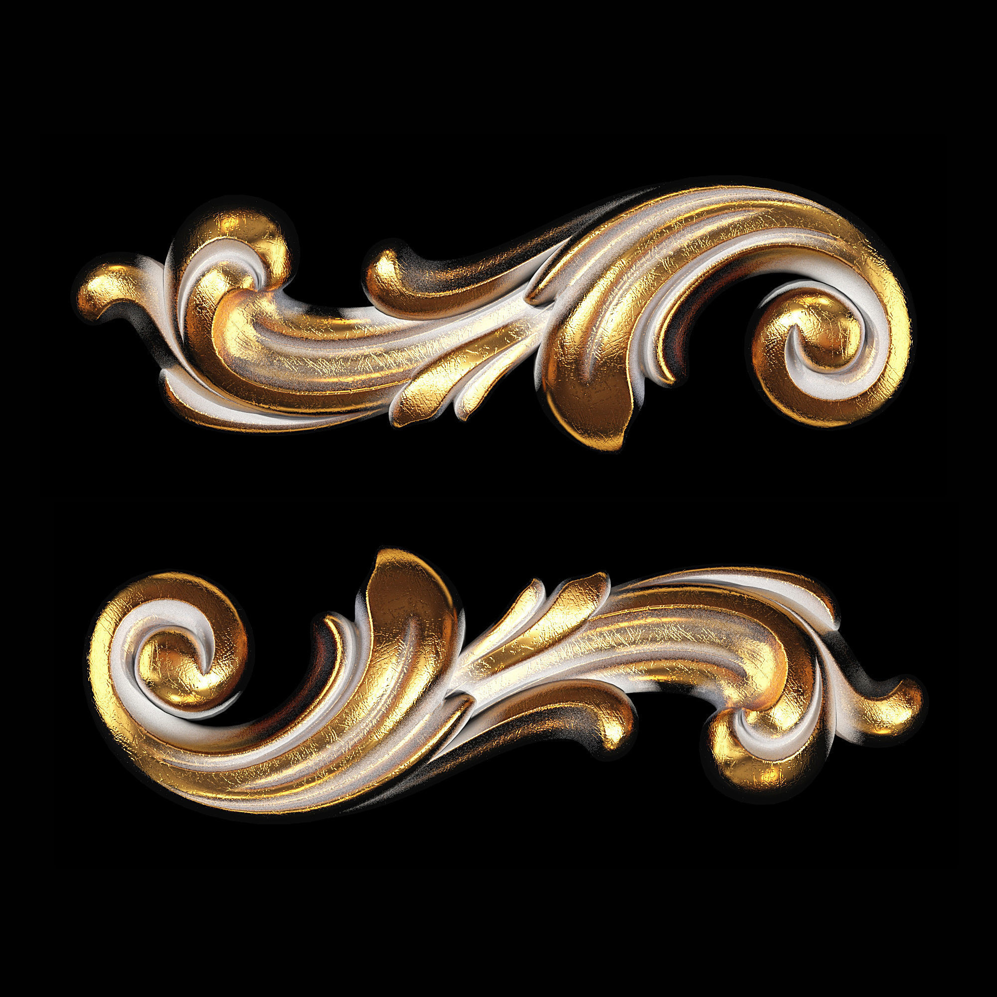 Classic carved 060 3D model_2