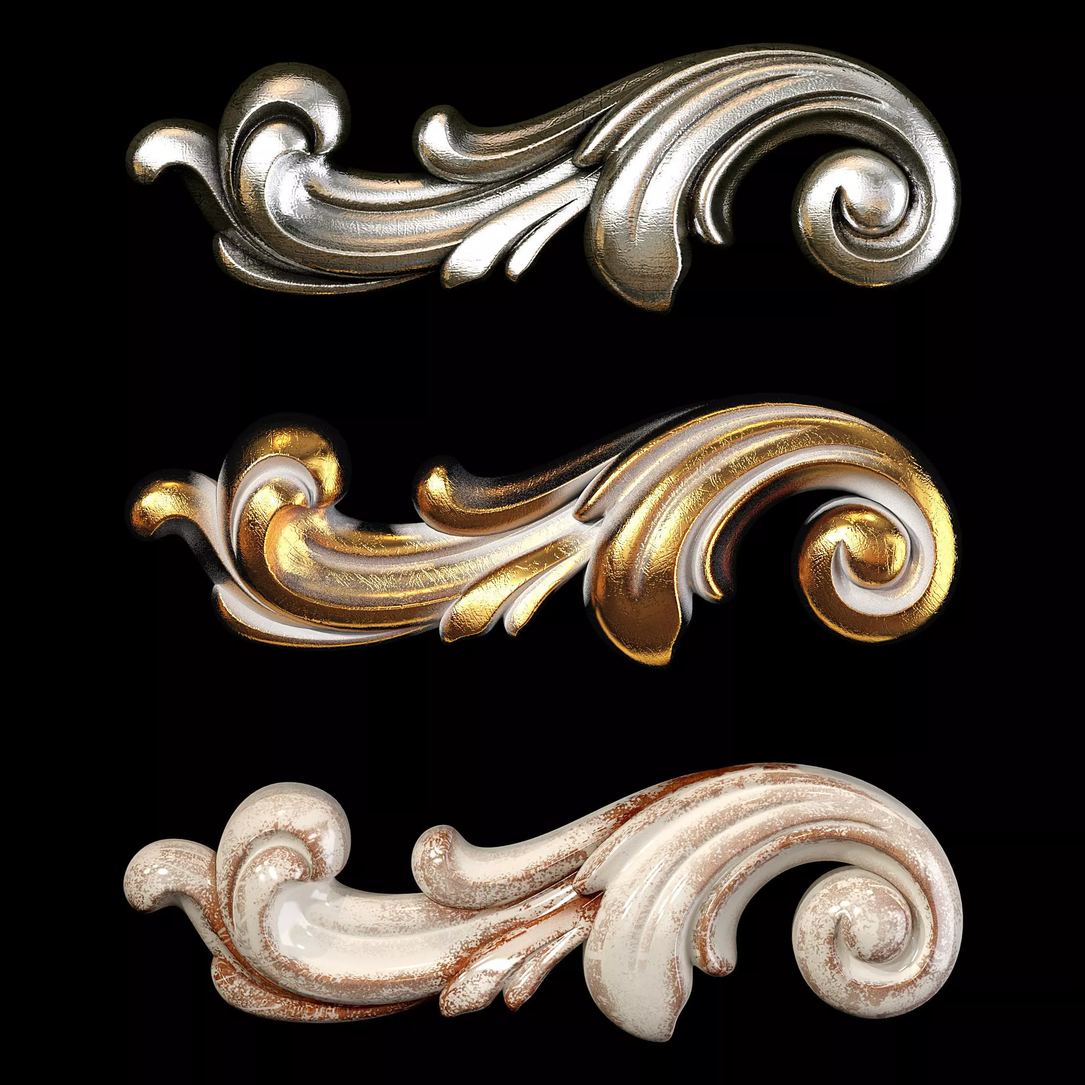 Classic carved 060 3D model_0