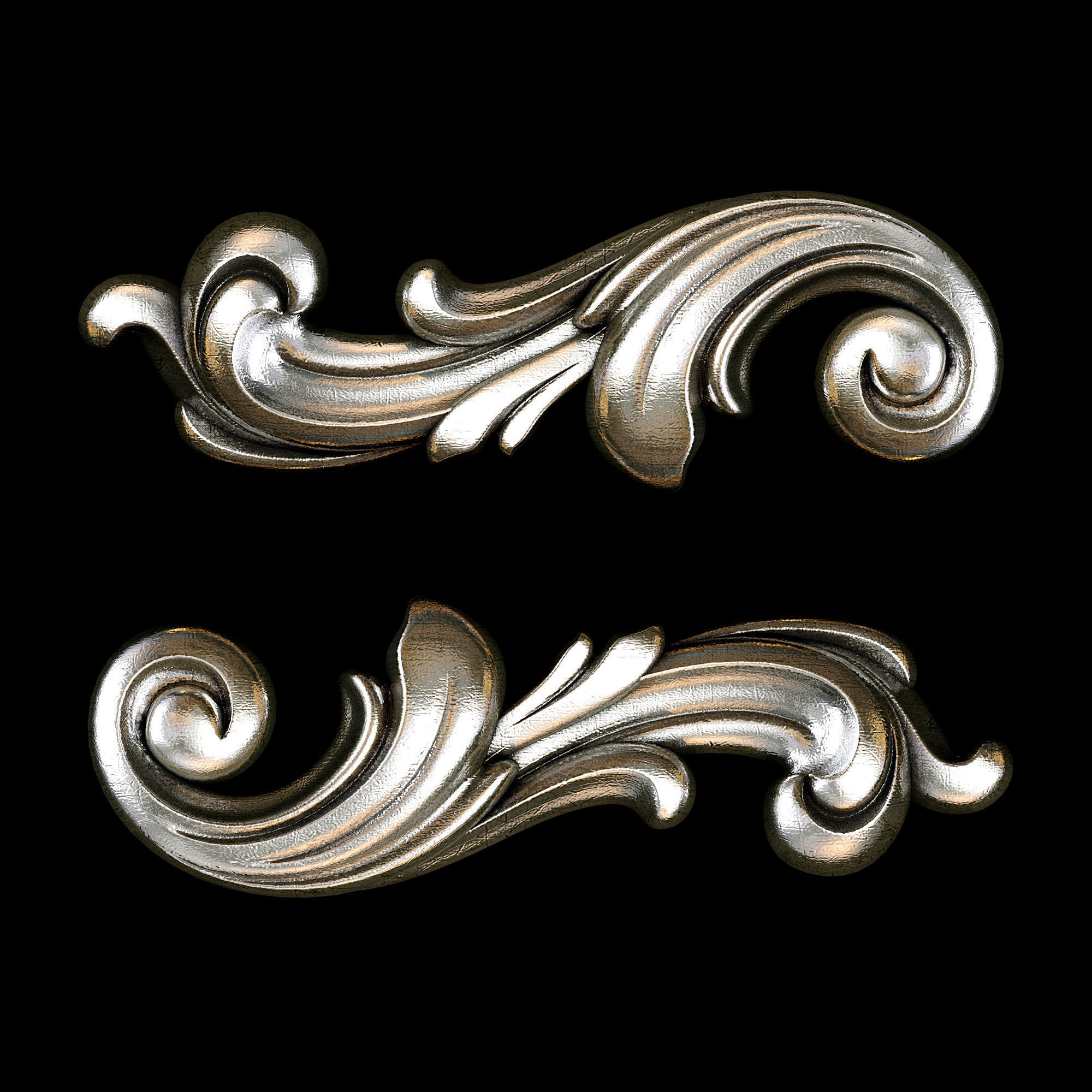 Classic carved 060 3D model_1