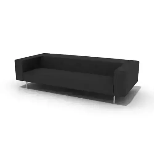 Black Rectangular Couch