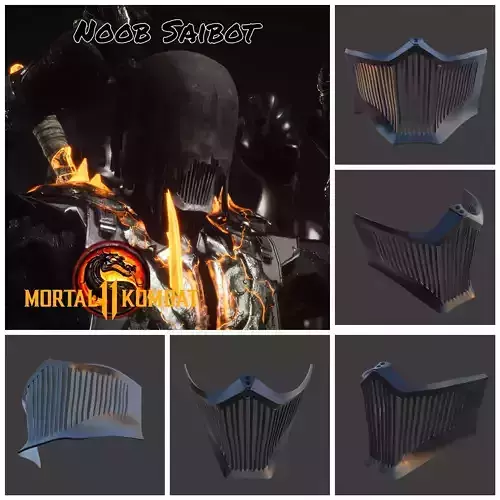 Noob Saibot mask from Mortal Kombat 11 - Kilgore 3D print model