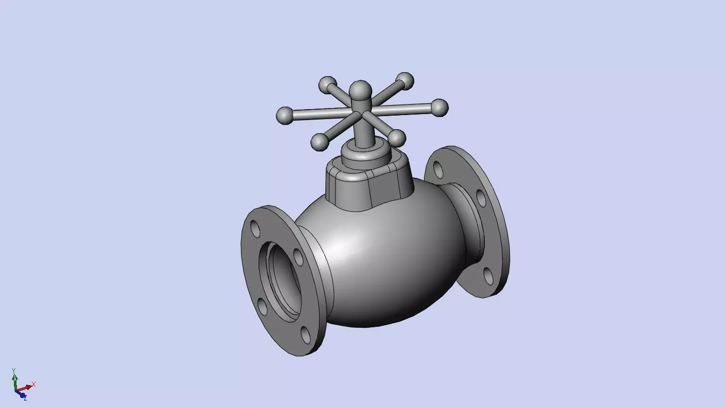 Valve design 3D model