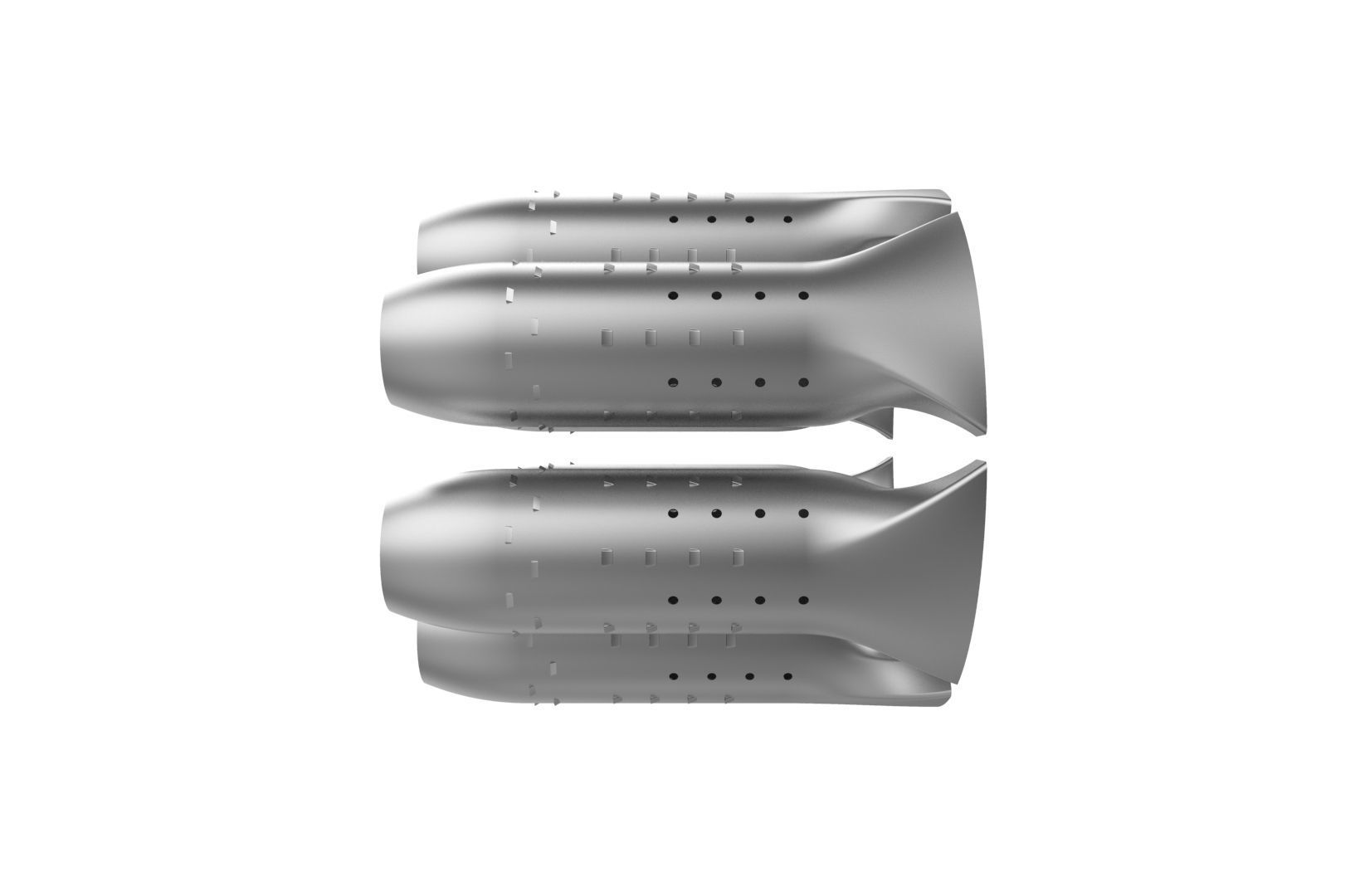 Turbojet engine combustion liner chamber 3D print model_20