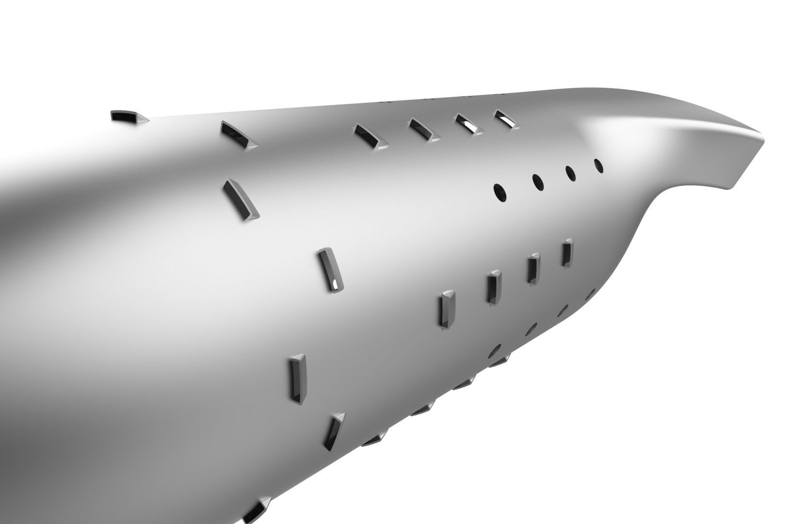 Turbojet engine combustion liner chamber 3D print model_15