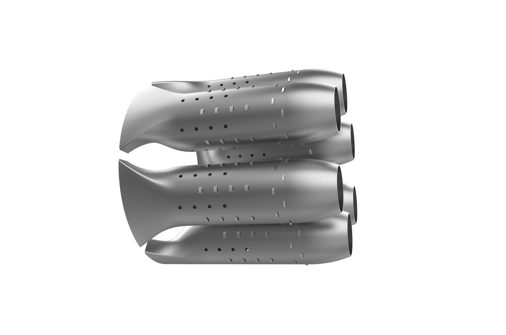 Turbojet engine combustion liner chamber 3D print model_29