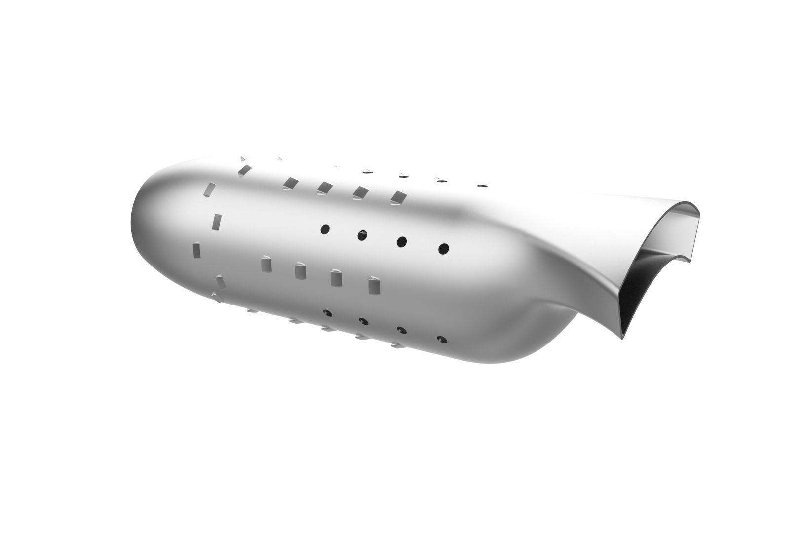 Turbojet engine combustion liner chamber 3D print model_9