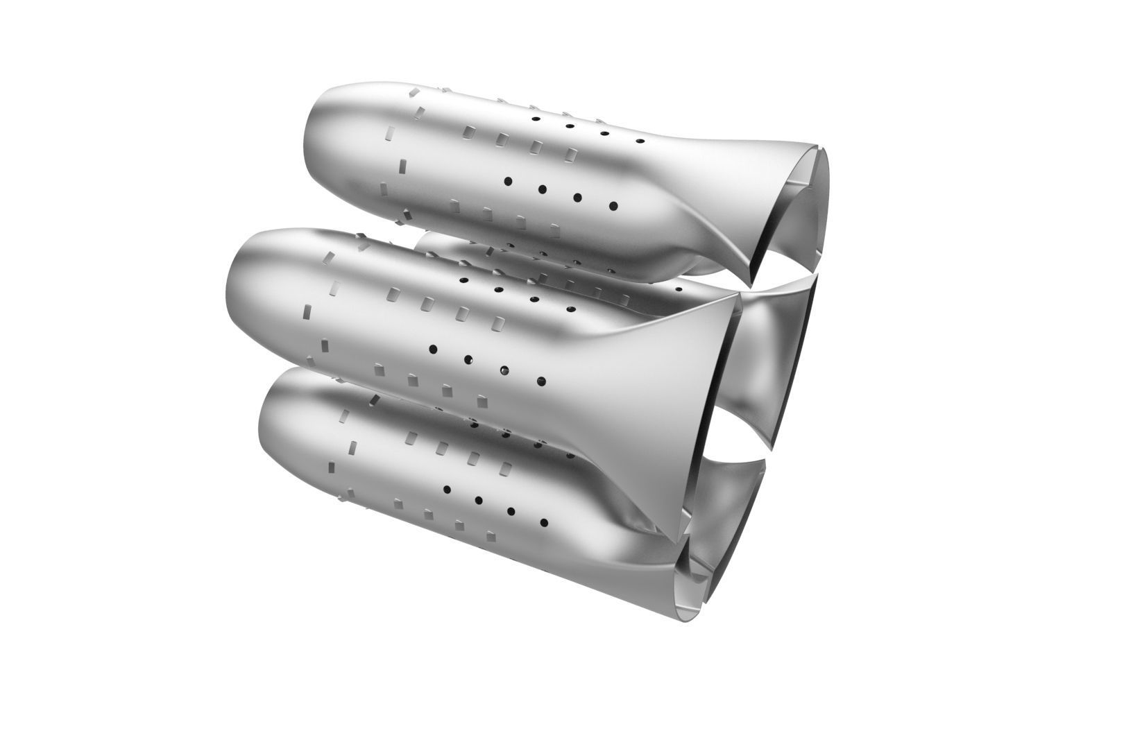 Turbojet engine combustion liner chamber 3D print model_18