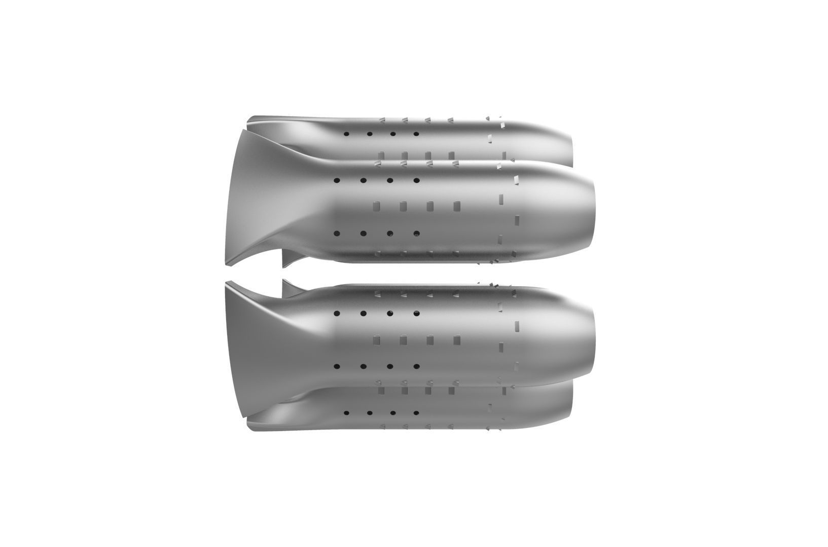 Turbojet engine combustion liner chamber 3D print model_28