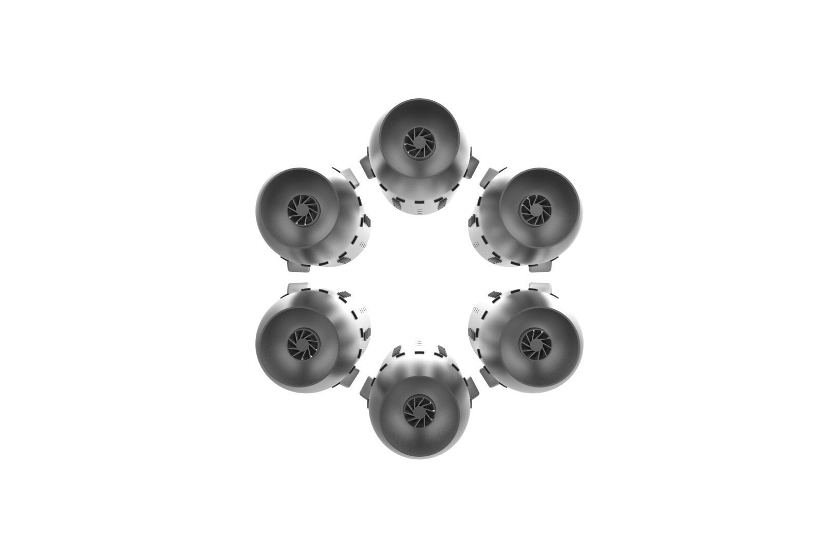 Turbojet engine combustion liner chamber 3D print model_40