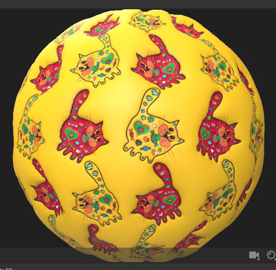 5 textures with cats PBR Texture_1