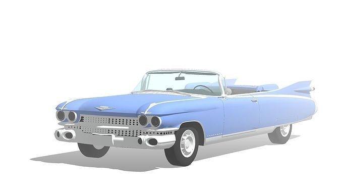 Impala vintage Car Low-poly 3D model