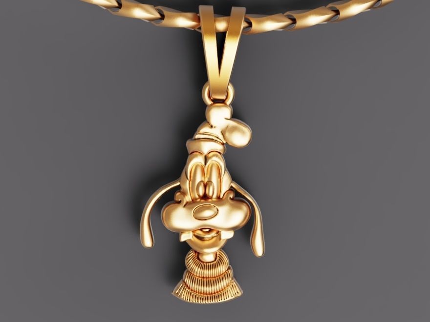 Goofy pendant Silver Gold  Print 3D print model_6