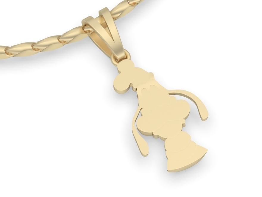 Goofy pendant Silver Gold  Print 3D print model_2