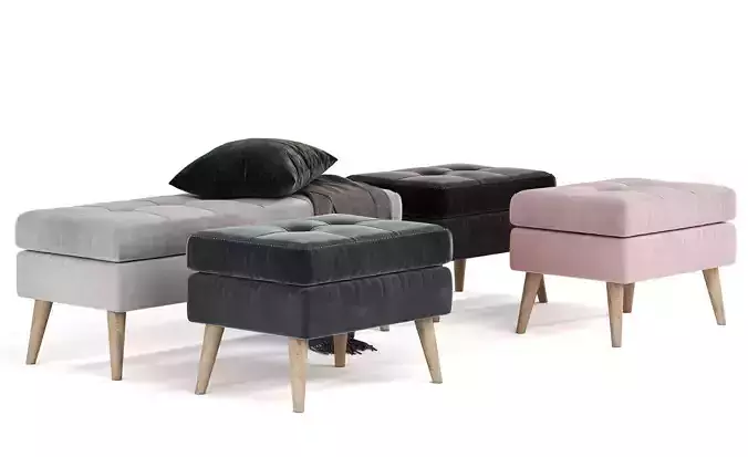 Reid Highbury Storage Bench 3D model