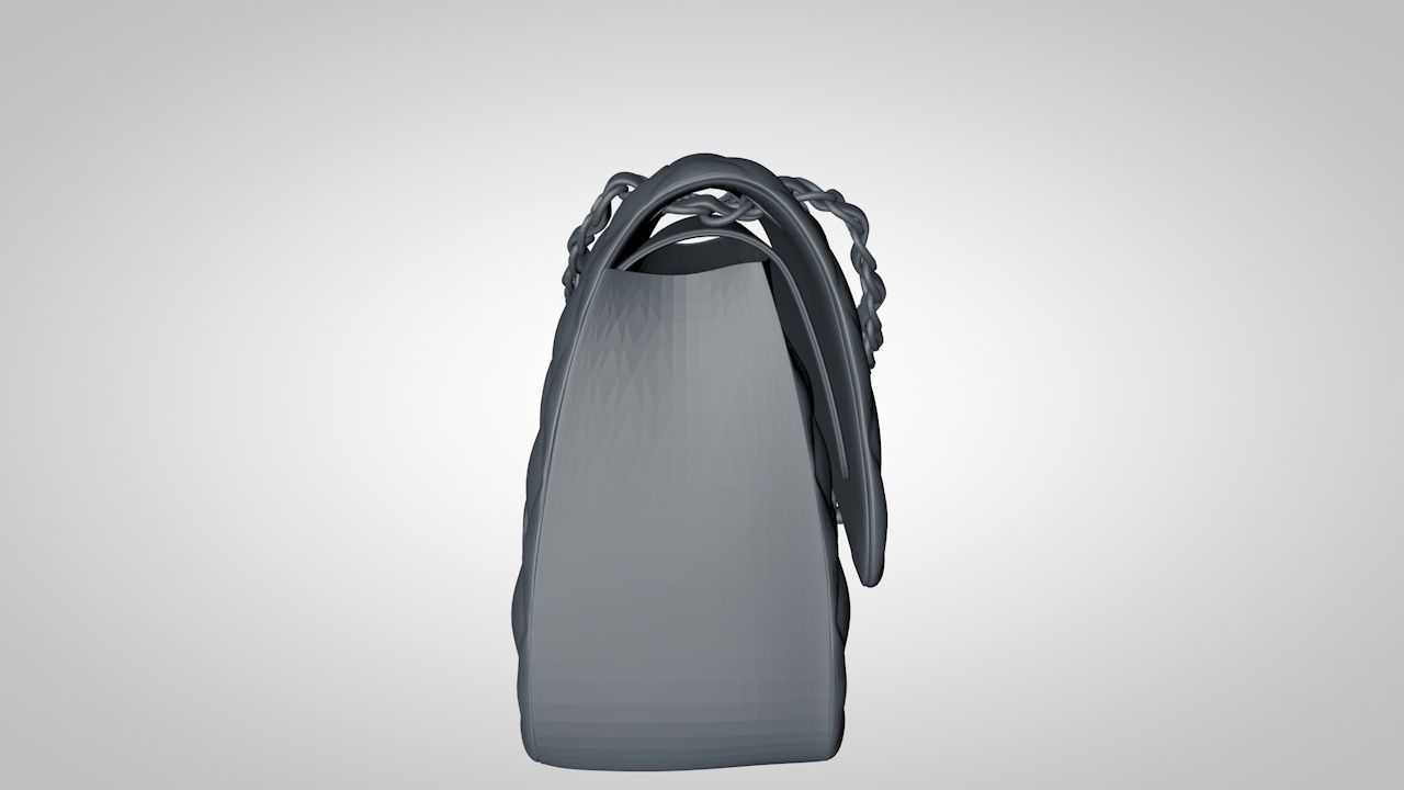 Green Calfskin Classic Double Flap  3D print model_3