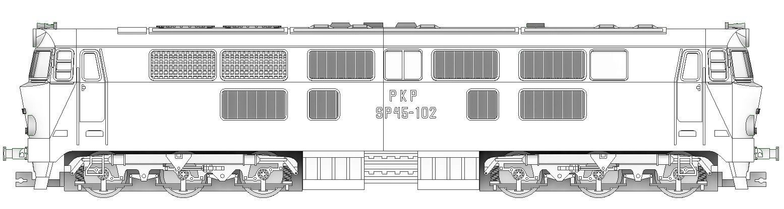 PKP SP45 - TT scale 3D print model_3