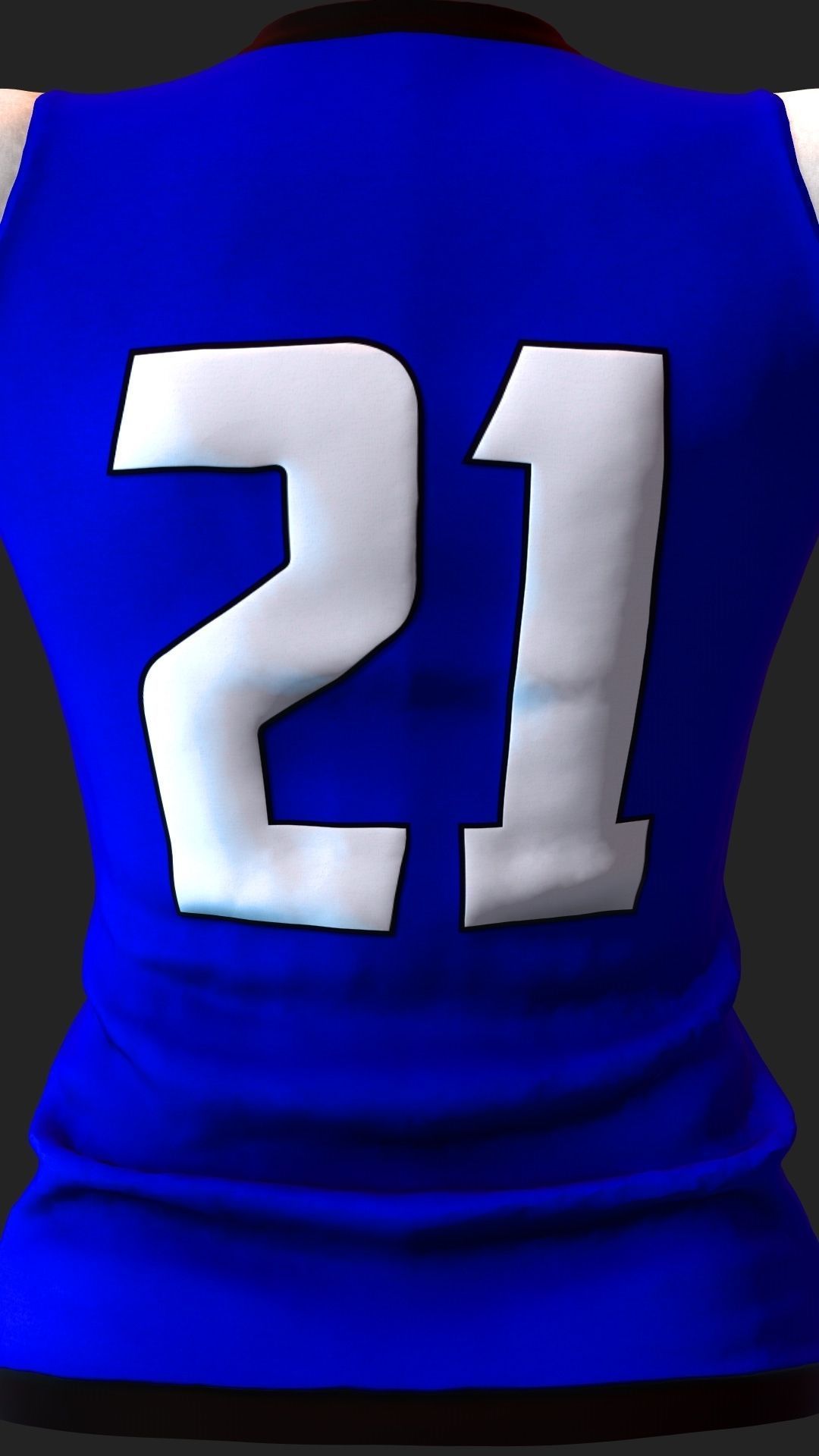 Caucasian Football Soccer Player Male 3D model_31