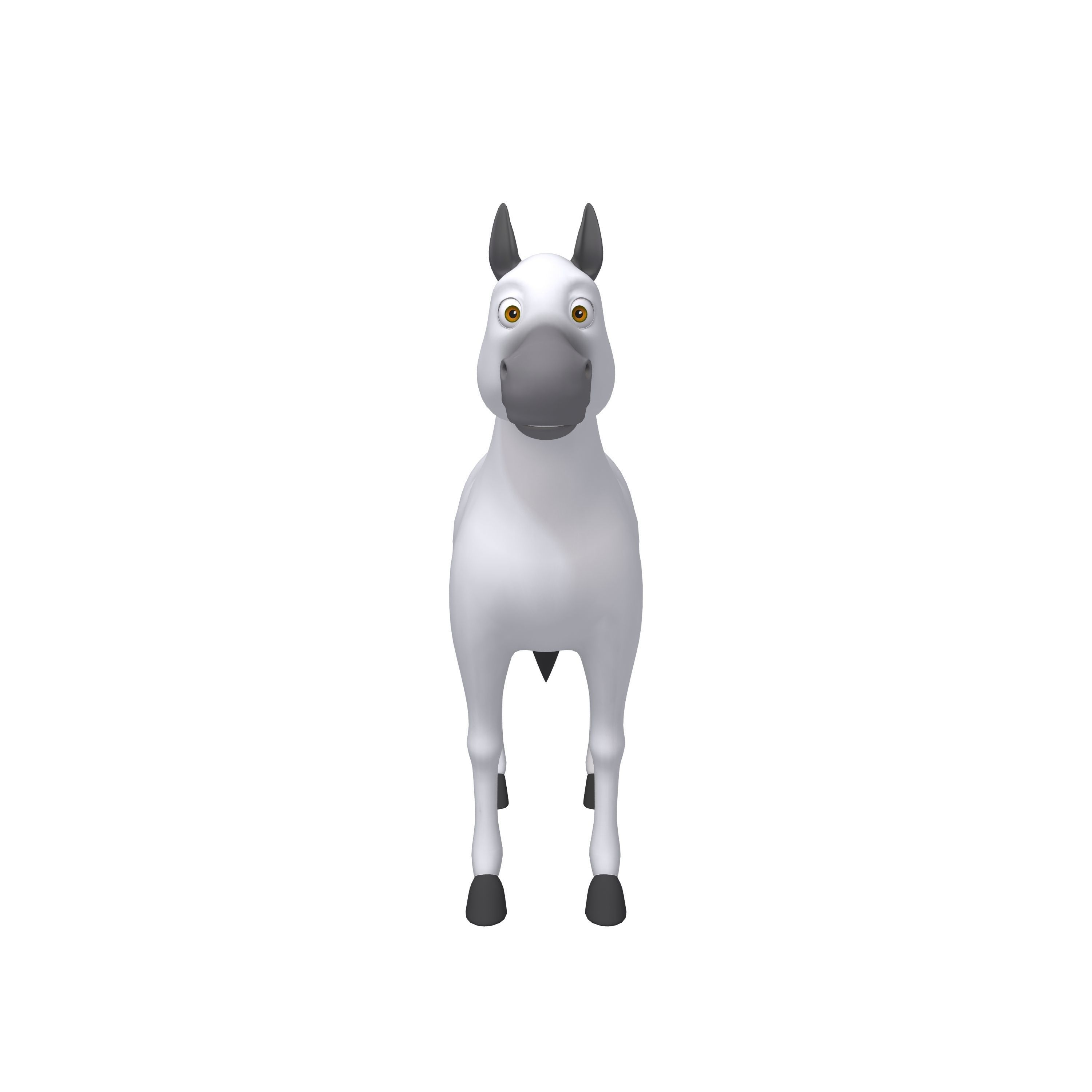 Horse Cartoon 3D model_1