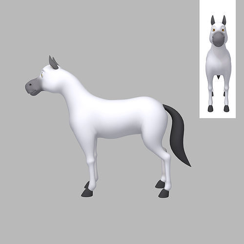 Horse Cartoon 3D model