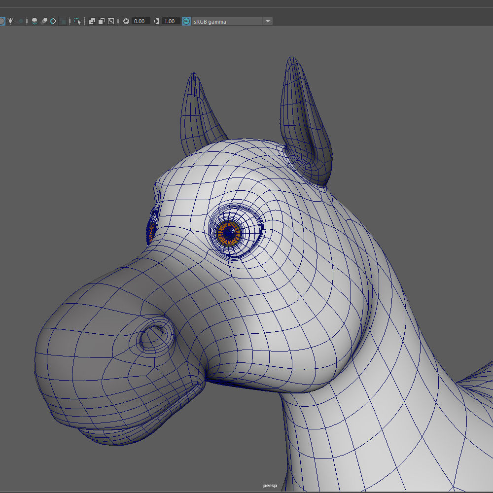 Horse Cartoon 3D model_19