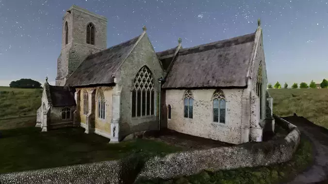 Ultra Realistic Church Scan 8K HD 3D model