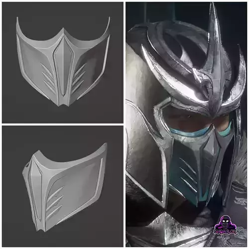 Sub Zero mask from Mortal Kombat 11 - Wild Hail