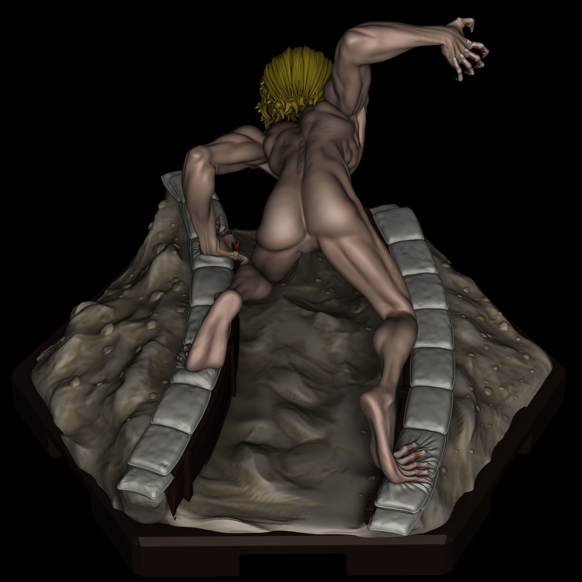 Jaw Titan - Shingeki no Kyojin 3D print model_3