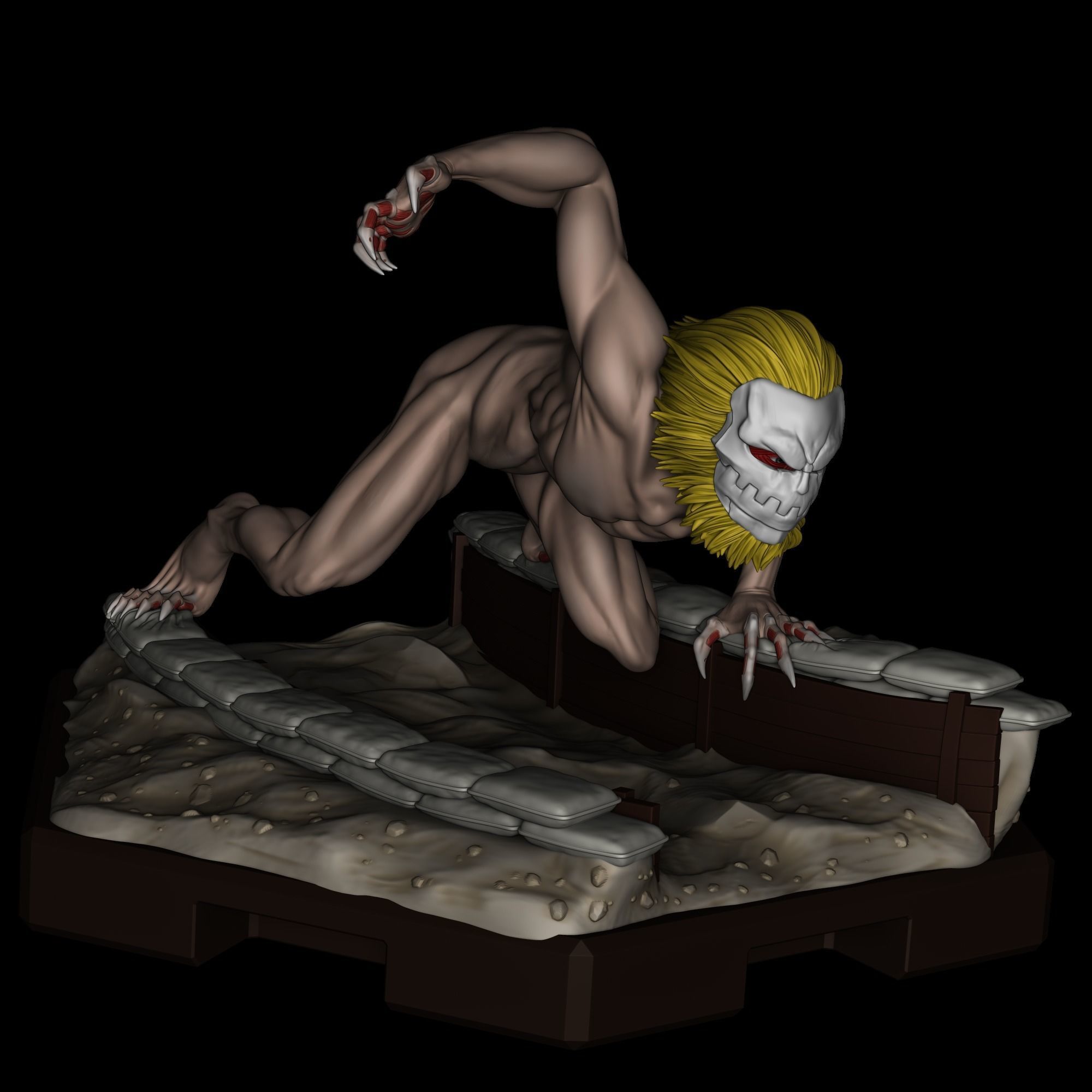 Jaw Titan - Shingeki no Kyojin 3D print model_1