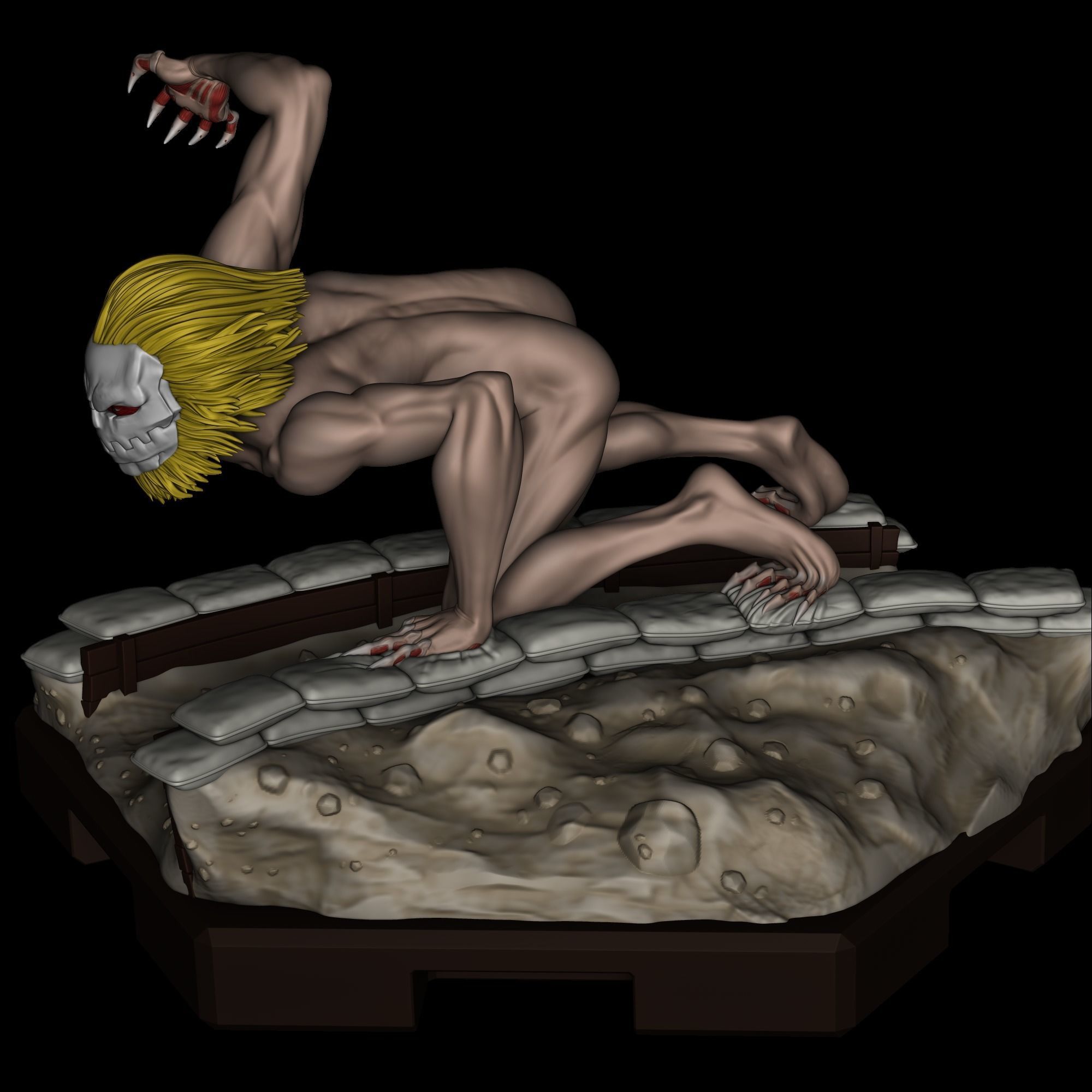 Jaw Titan - Shingeki no Kyojin 3D print model_2