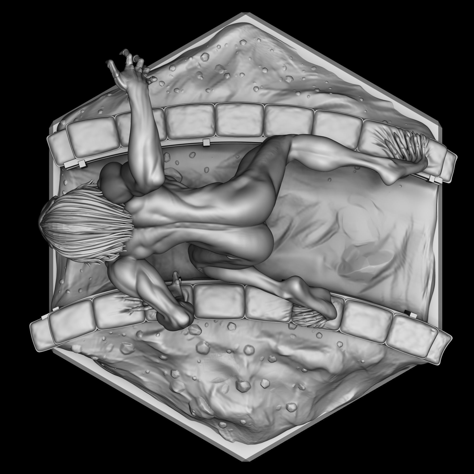 Jaw Titan - Shingeki no Kyojin 3D print model_6