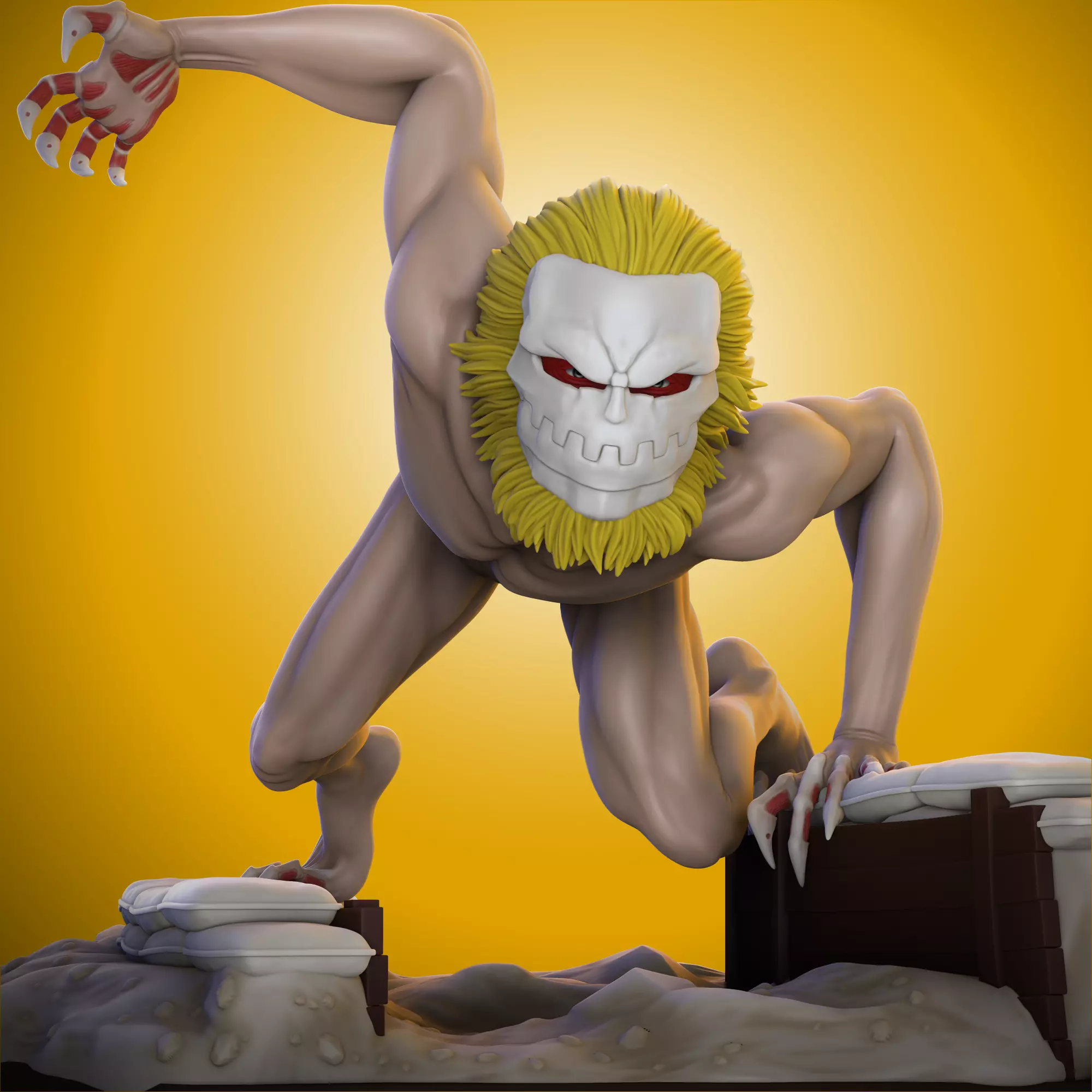 Jaw Titan - Shingeki no Kyojin 3D print model_0