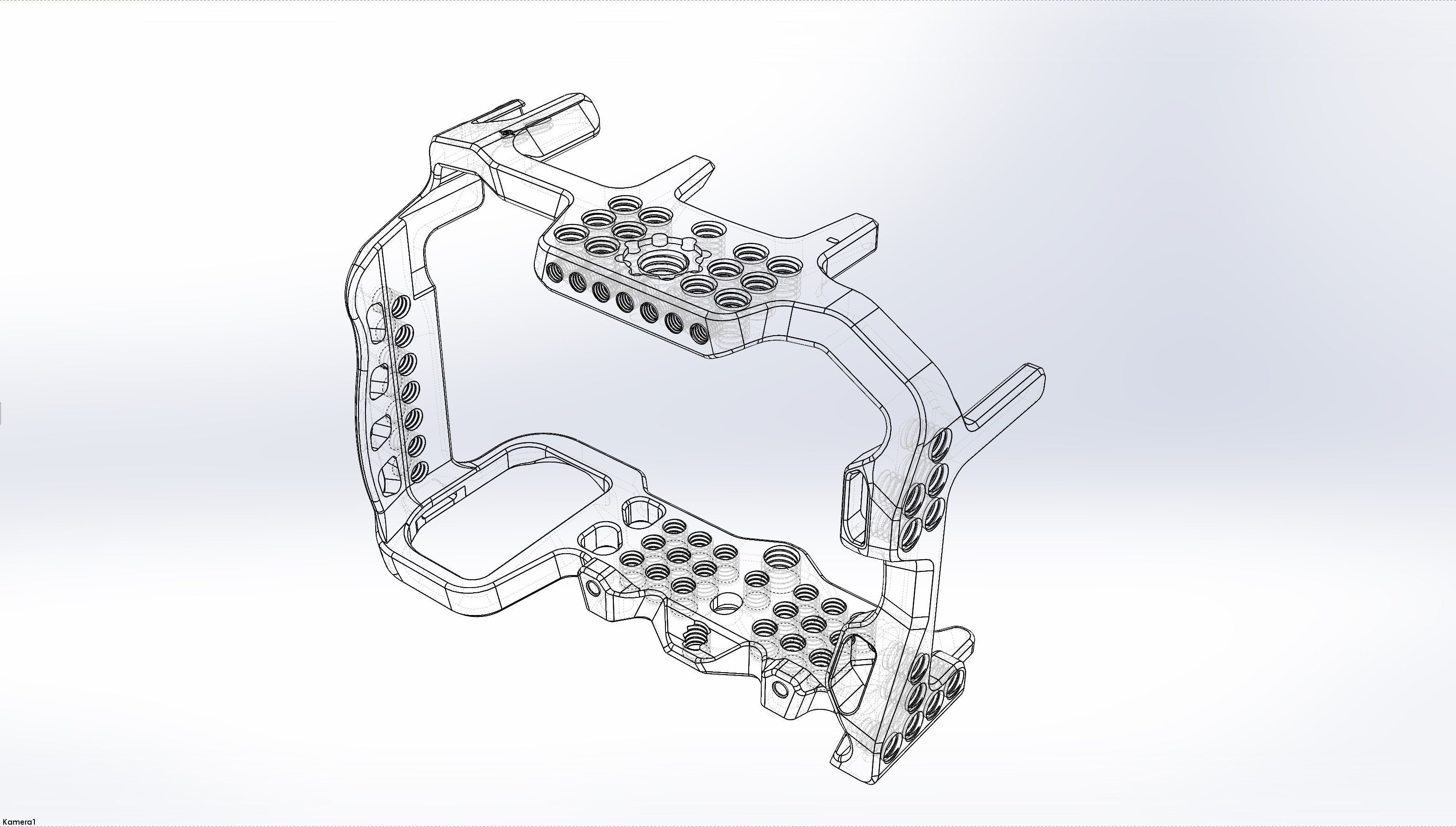 Cage for Camera Nikon Z7 CAD CNC 3D 3D print model_21