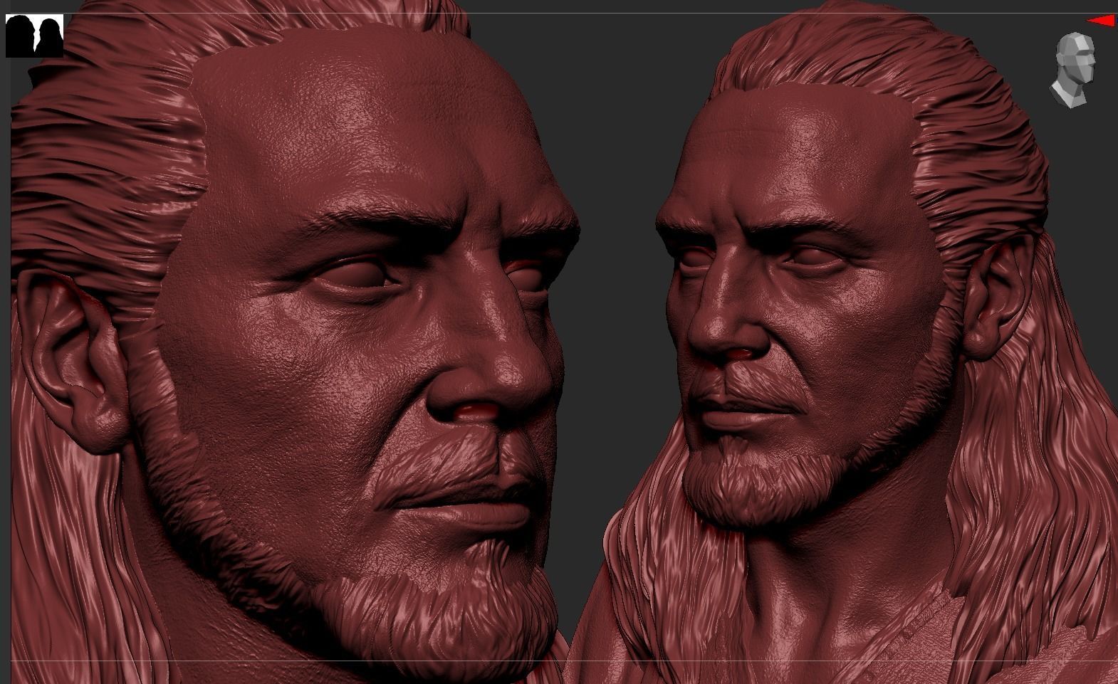 Qui-Gon Jinn Bust 3D print model_18