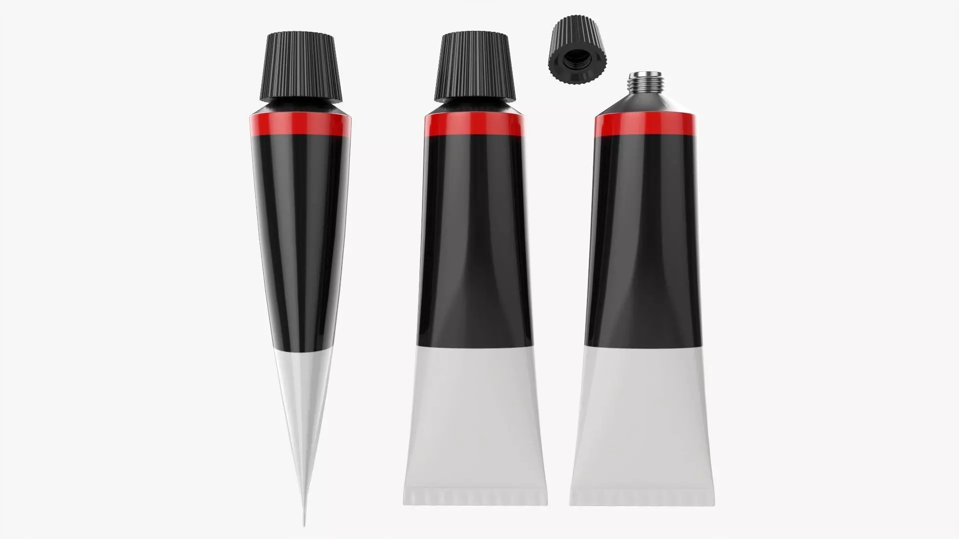 Paint tin tube 01 3D model_0