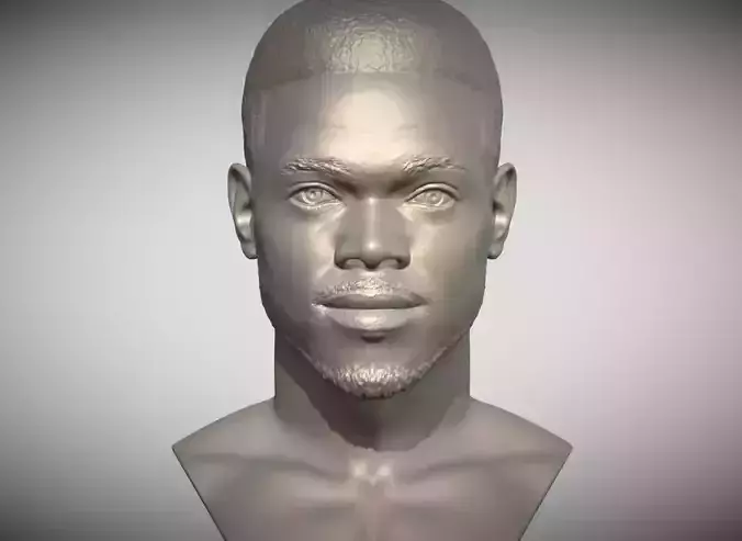 Chance The Rapper bust 3D printing ready stl obj formats 3D print model
