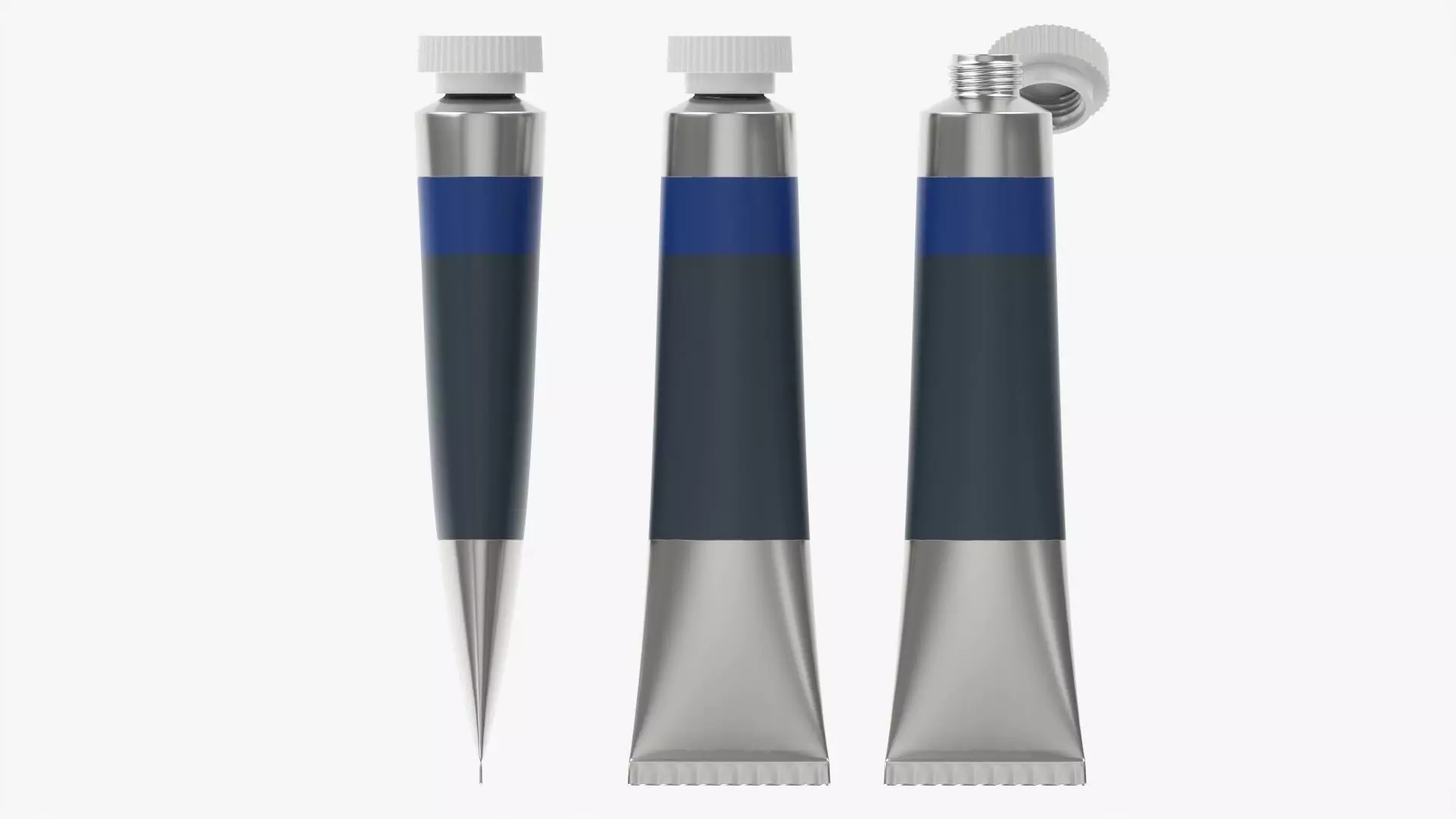 Paint tin tube 02 3D model_0