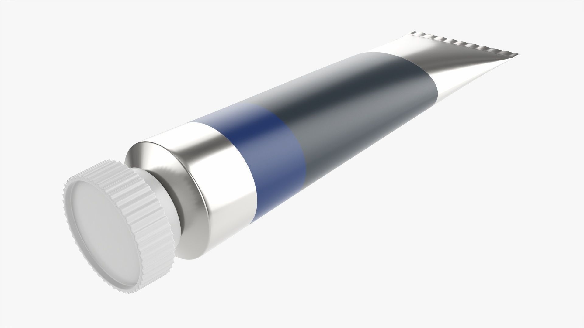 Paint tin tube 02 3D model_2